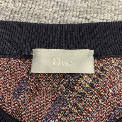 dior cd logo print knitted sweater