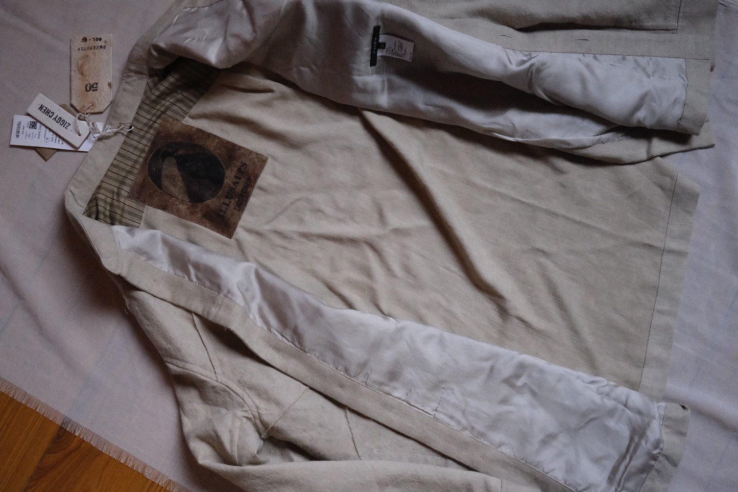 Ziggy Chen Oversized Wool Cotton Shirt Jacket