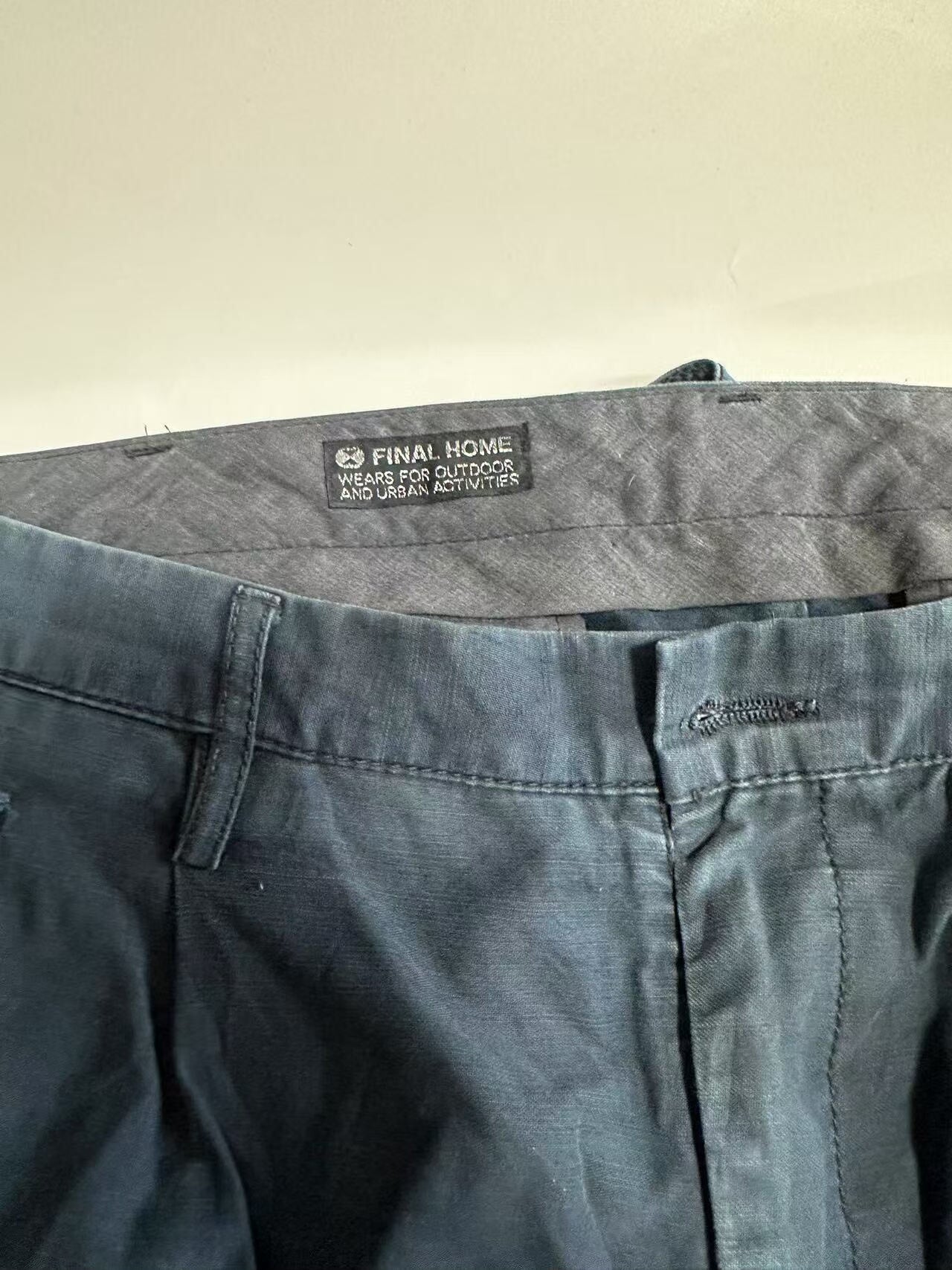 vintage pants with splatter paint design