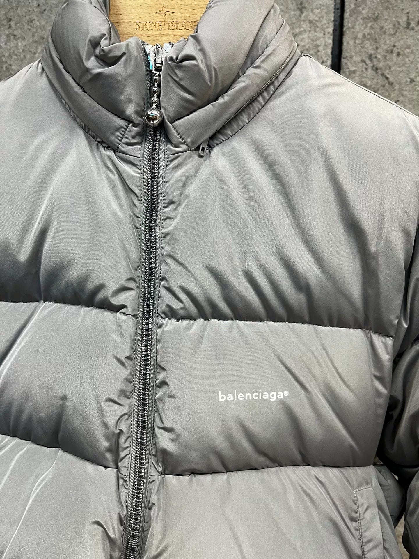 Balenciaga Gray Down Jacket Size 44