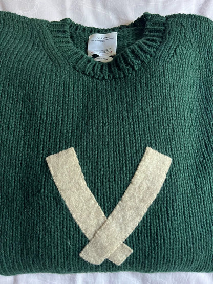 VISVIM 22AW Letterman Crew Knit