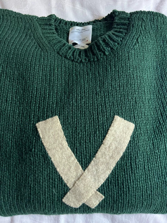 VISVIM 22AW Letterman Crew Knit