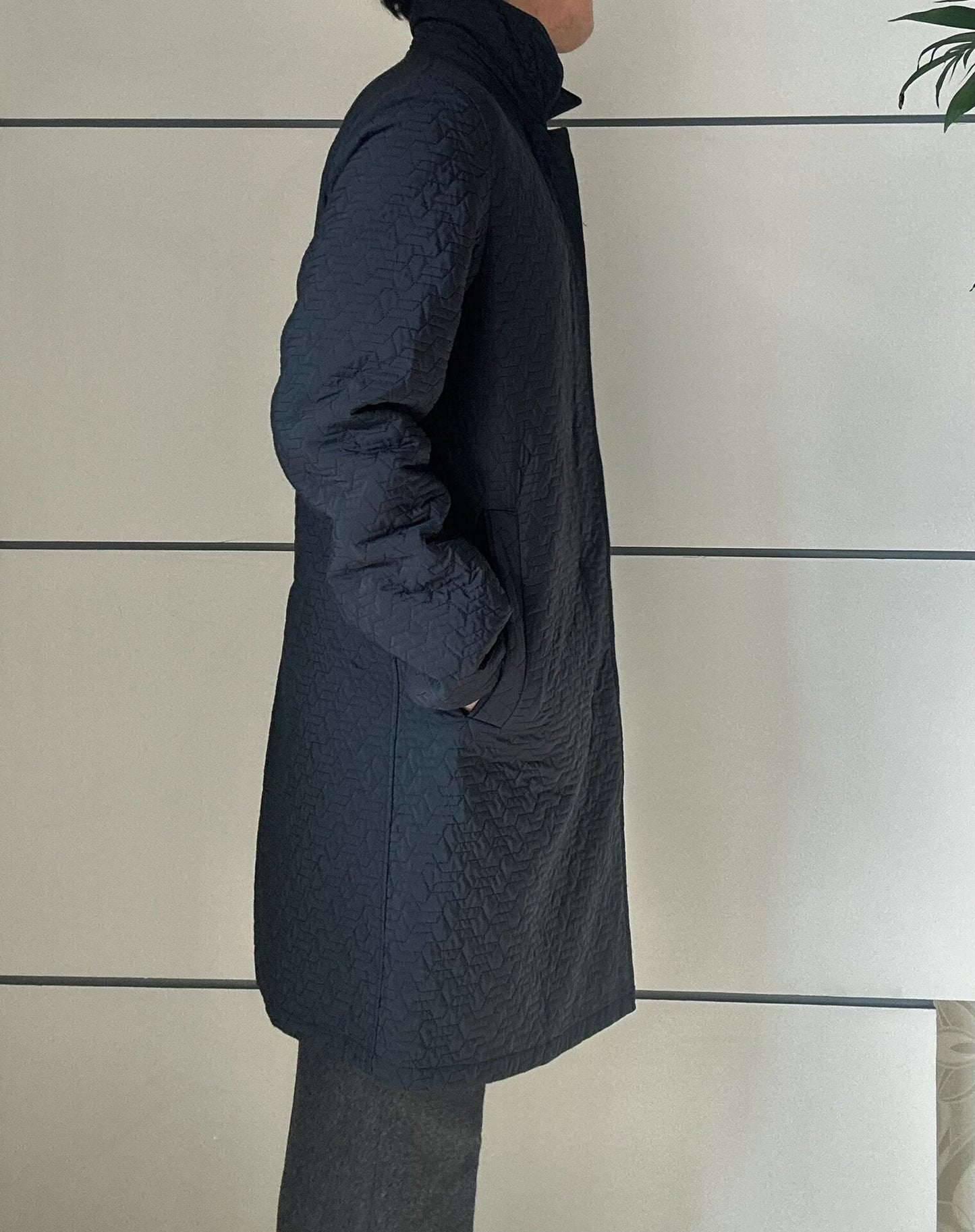 JIL SANDER RAF SIMONS Geometric Pattern Coat