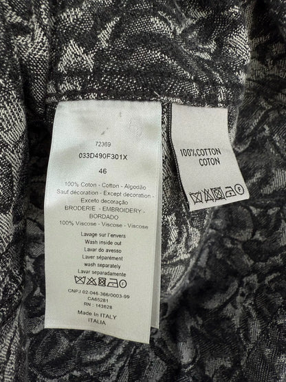 dior x jardin embroidered logo jacket size 46