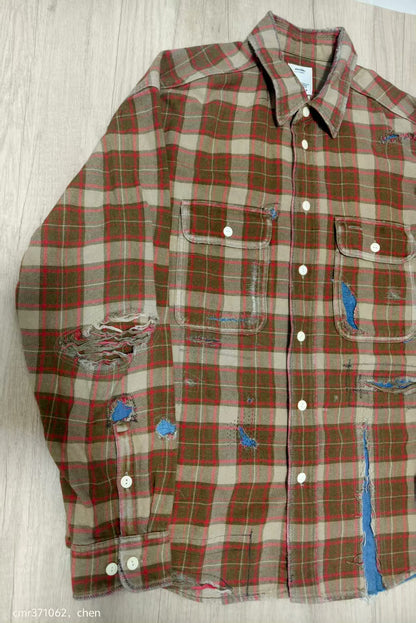 VISVIM 20AW Lumber Check L/S Crash