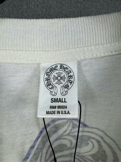 chrome hearts long sleeve white shirt