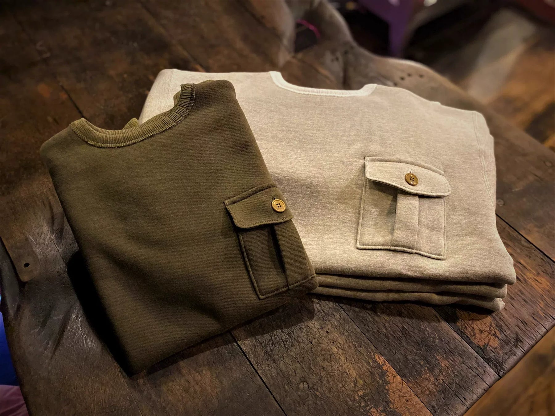 The Real Mccoy's Military Pocket Sweater