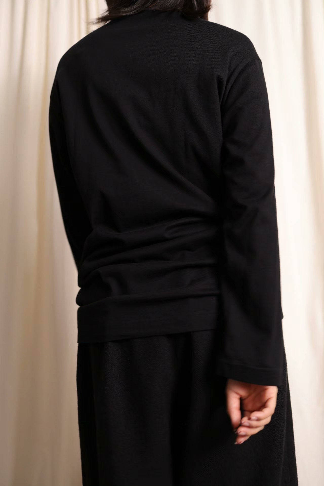 Y's by Yohji Yamamoto Barcode Print Top