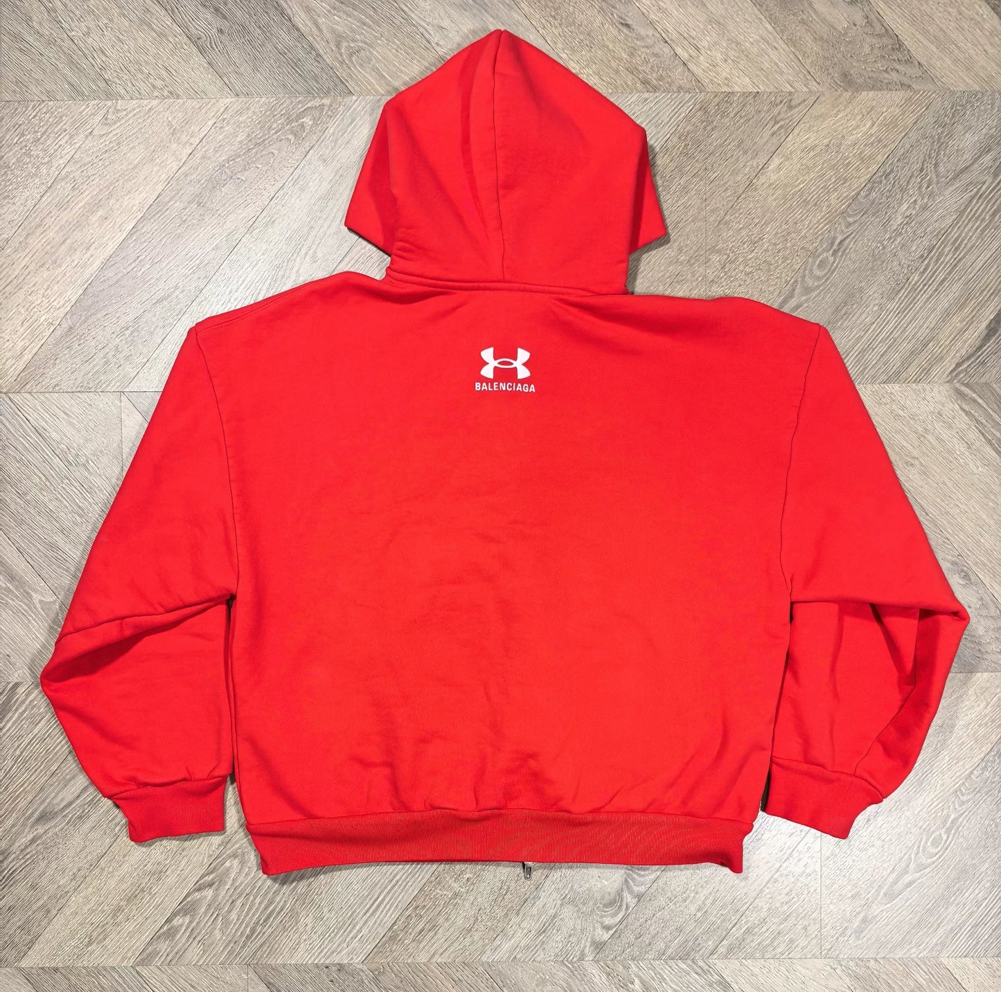 balenciaga under armour embroidered zip hoodie set