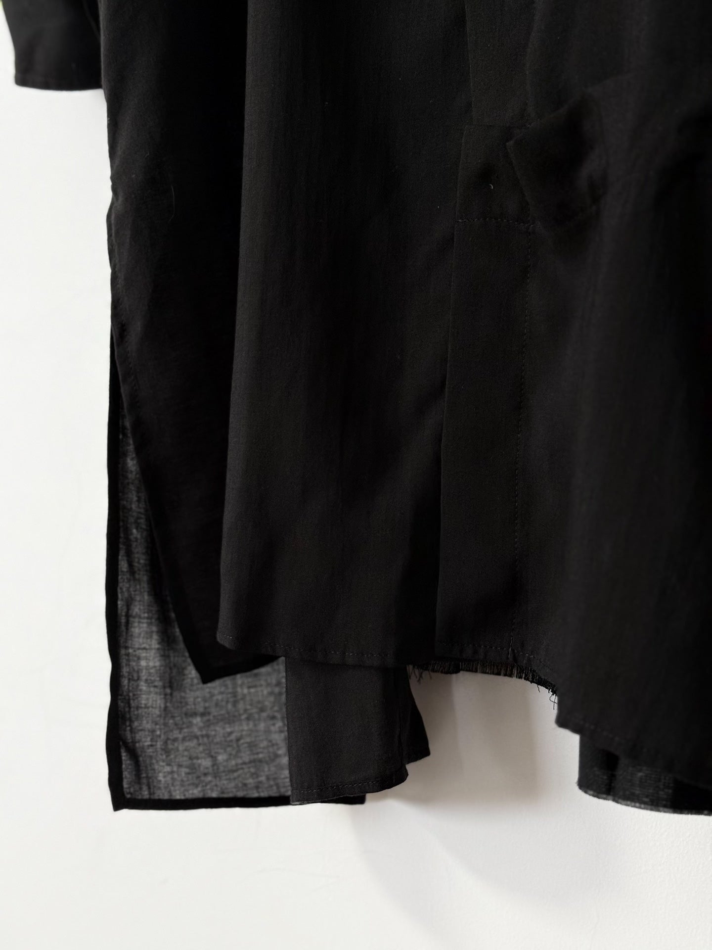 Yohji Yamamoto Pleated Patch Shirt