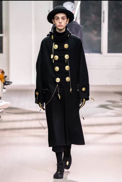 Yohji Yamamoto 19AW Gold Button Coat