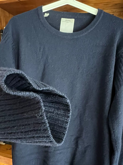 visvim isle wool sweater in stunning blue