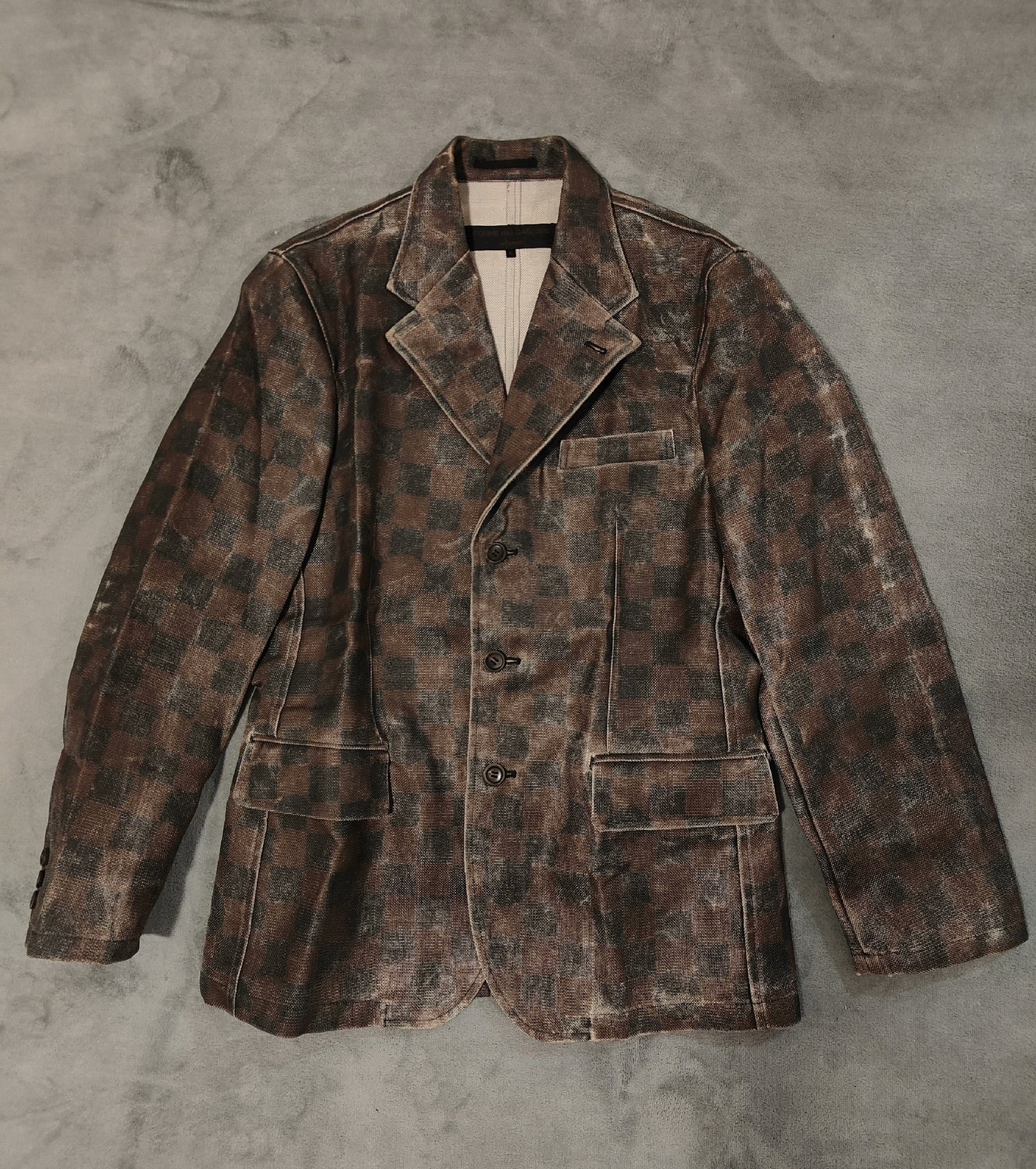 Comme des Garçons 02AW Checkered Suit Jacket