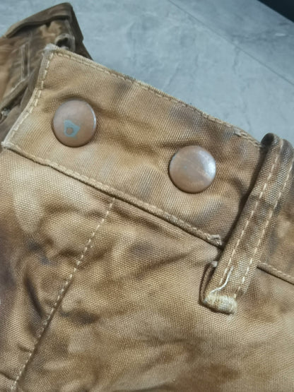 Ralph Lauren Heavy Distressed Muddy Oil-Stained Pants