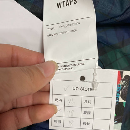 WTAPS 22AW CHIEF Plaid Puffer Jacket