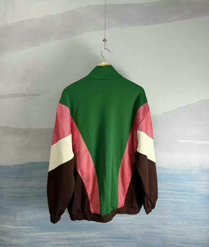 Gucci Green and Brown Color Block Jacket