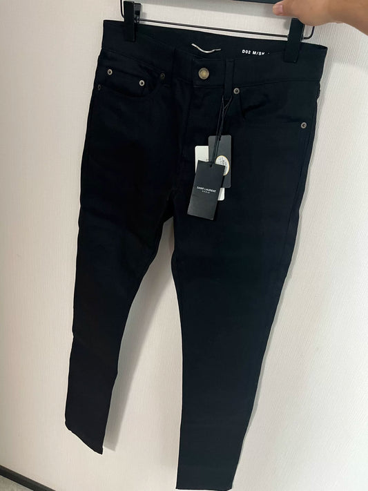 Saint Laurent D02 Slim Fit Black Jeans