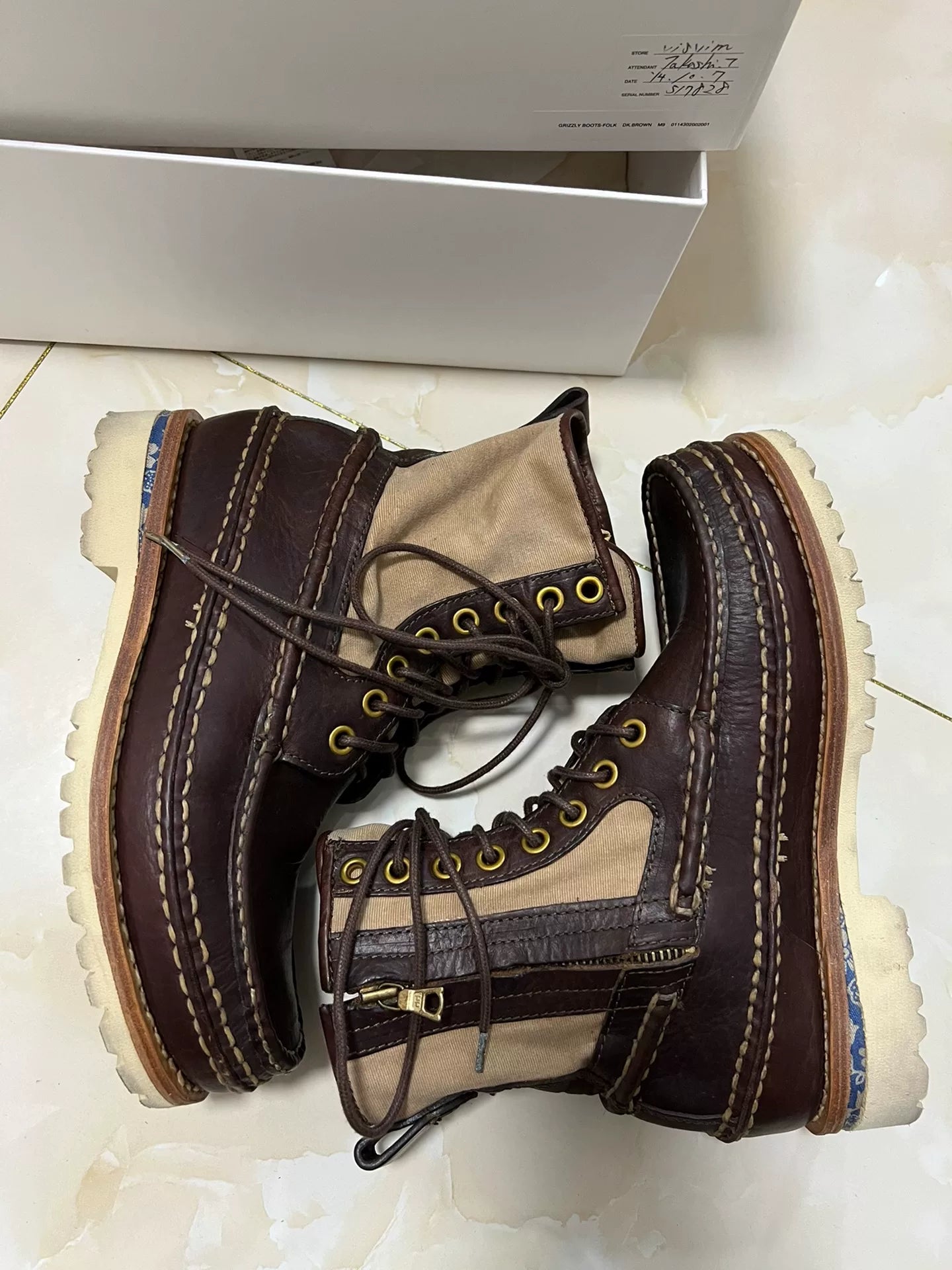 visvim 14SS Spot Grizzly Boots Folk