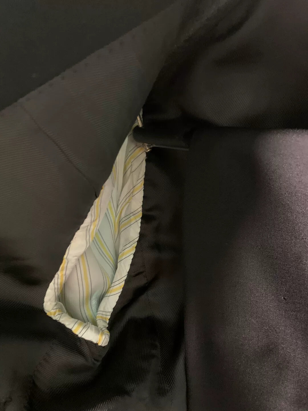 black italian tailored suit size 46