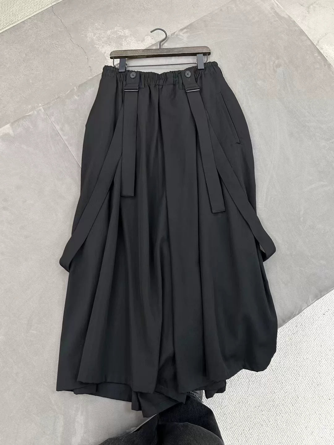 Yohji Yamamoto S/S 2019 Wool Suspender Pants