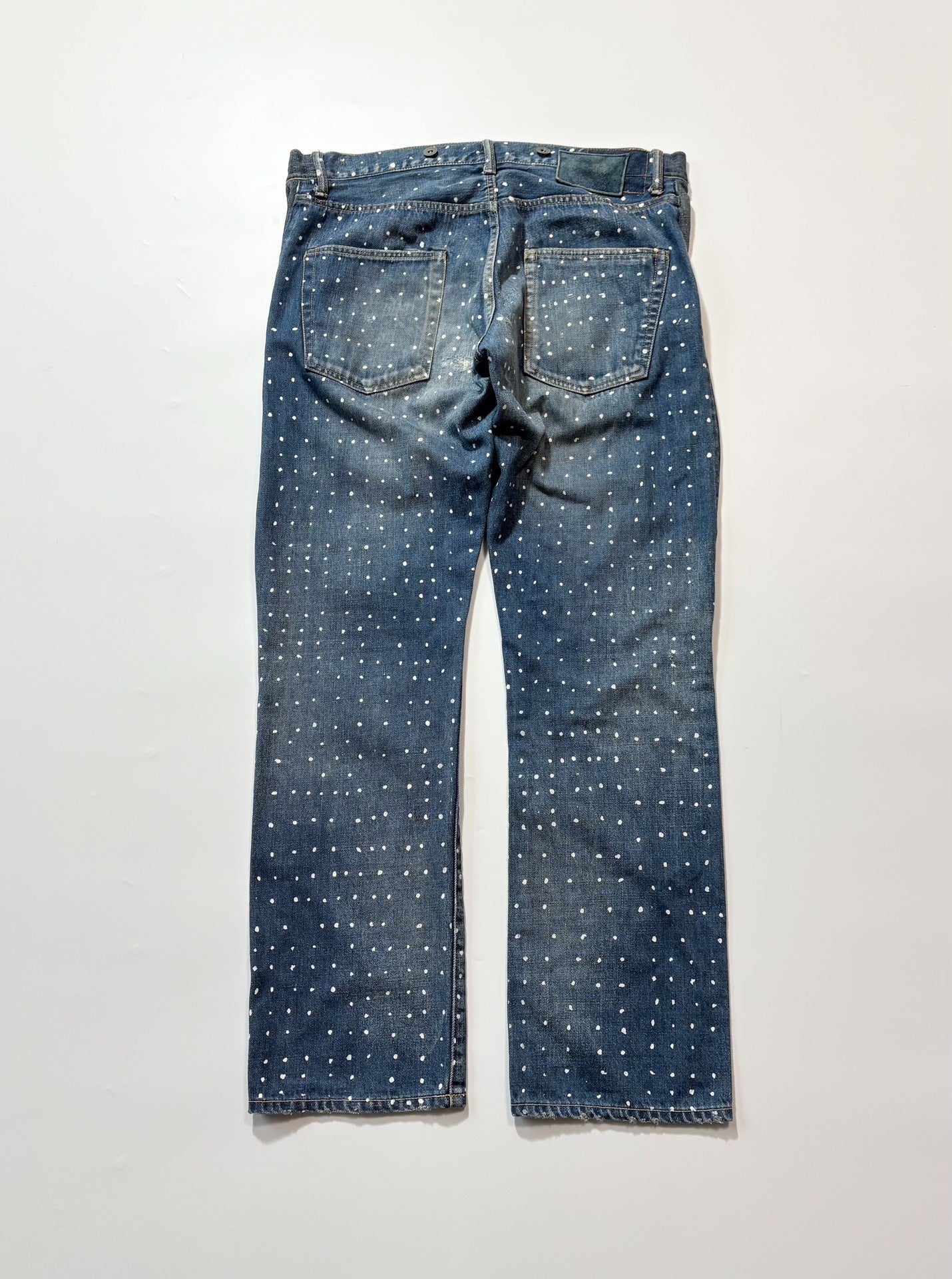 VISVIM 01.2D5 Polka Dot Jeans