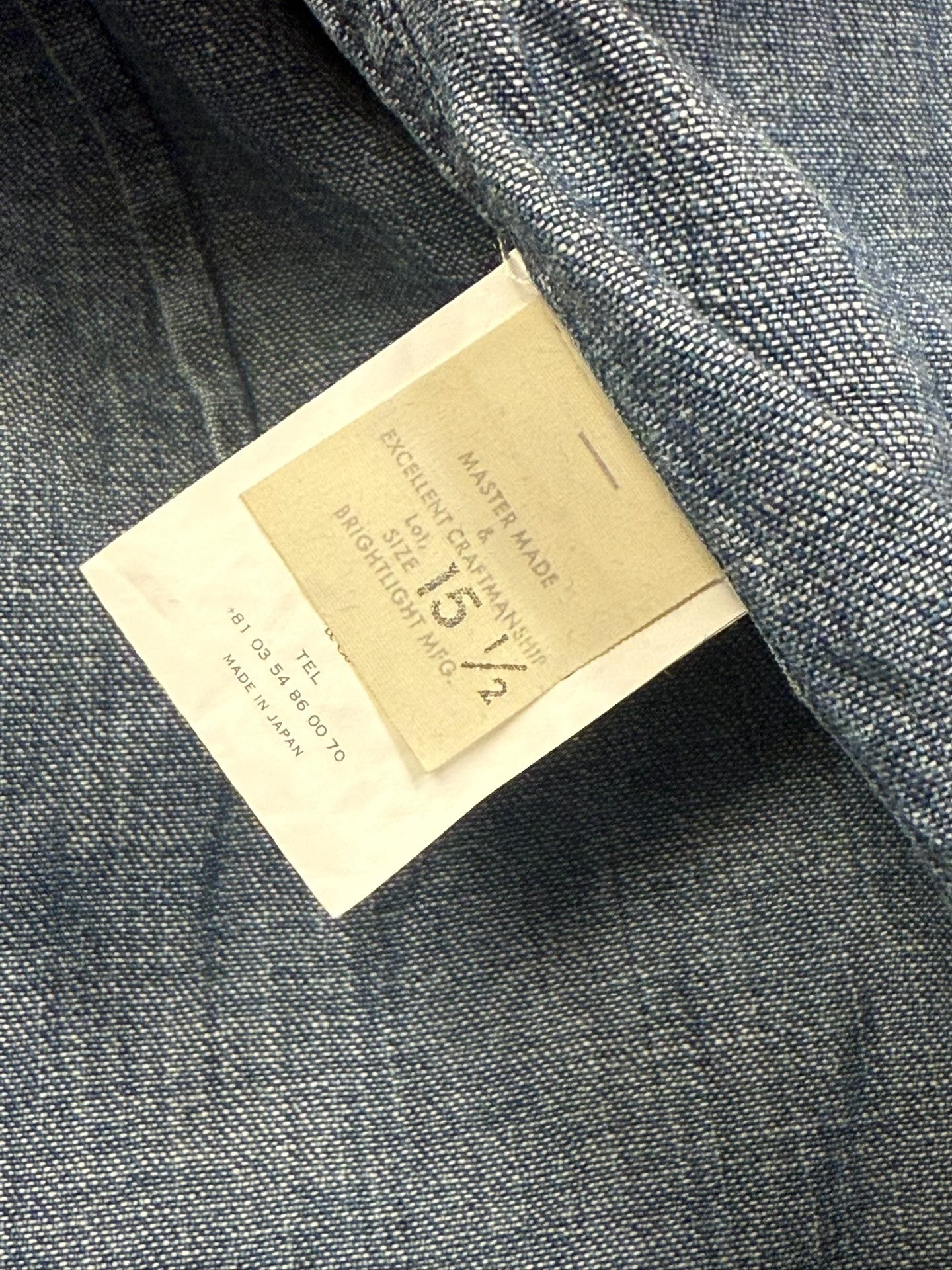 Old Joe Distressed Washed Denim Shirt