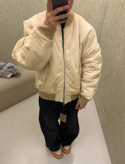 stussy waxed bomber jacket reversible autumn 2024