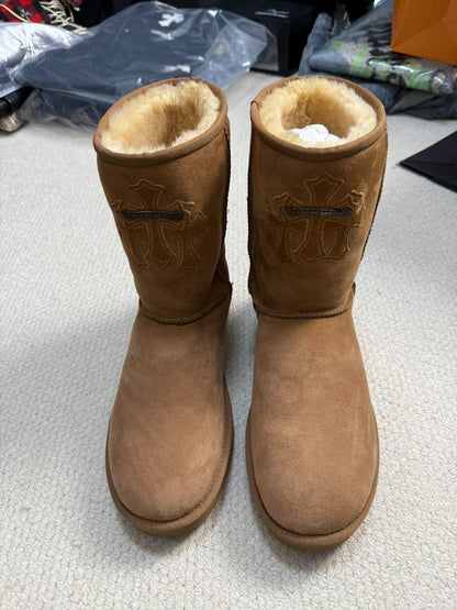 Chrome Hearts Ugg Cross Leather Boots