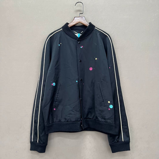 Saint Laurent Colorful Polka Dot Bomber Jacket