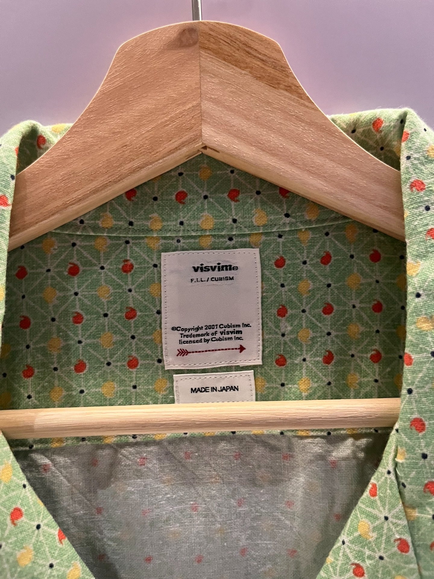 visvim 23SS Light Green Patterned Shirt