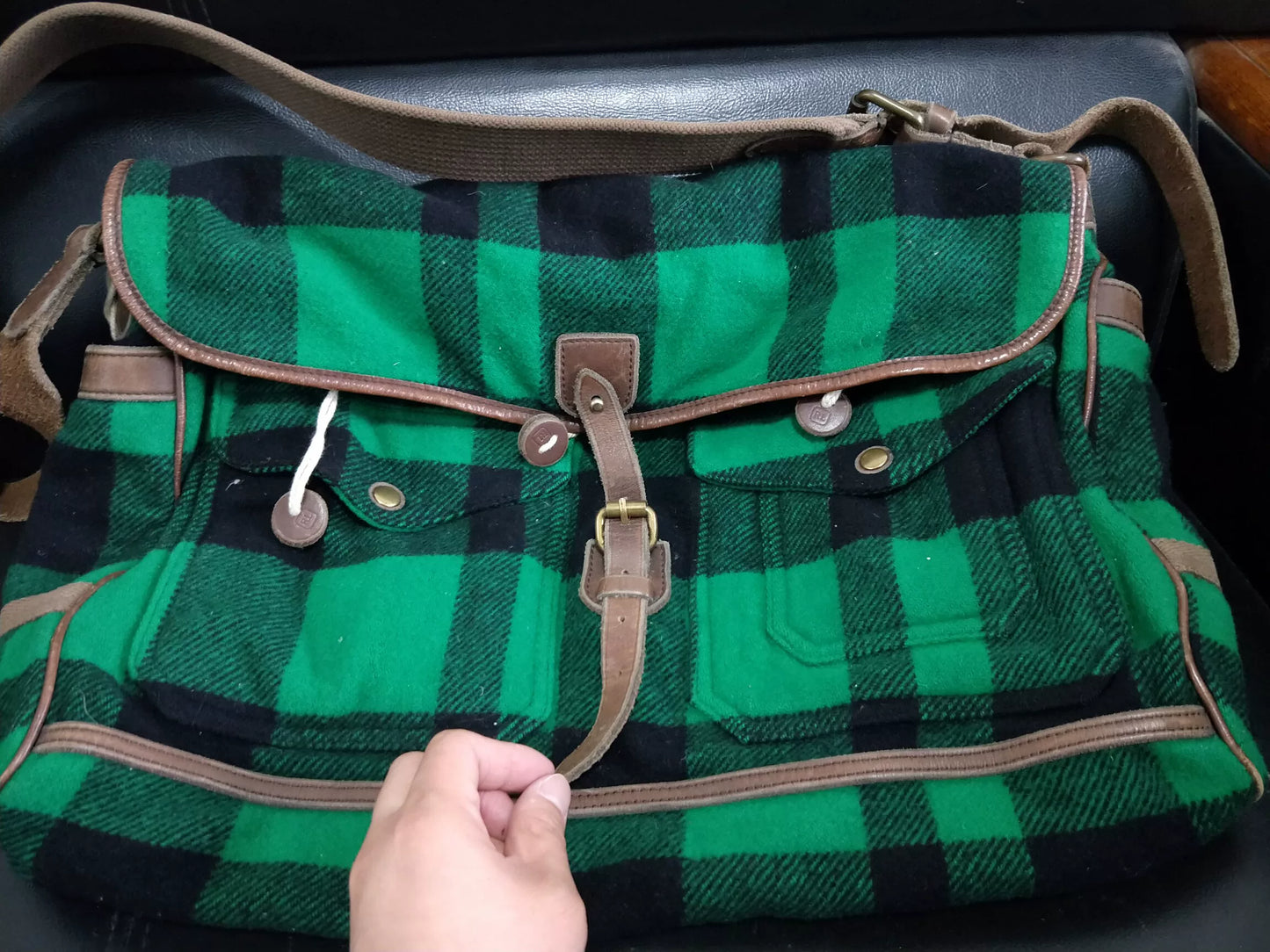 RRL Vintage Wool Crossbody Bag