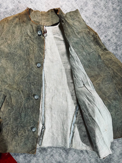 unique vintage leather jacket by maurizio amadei