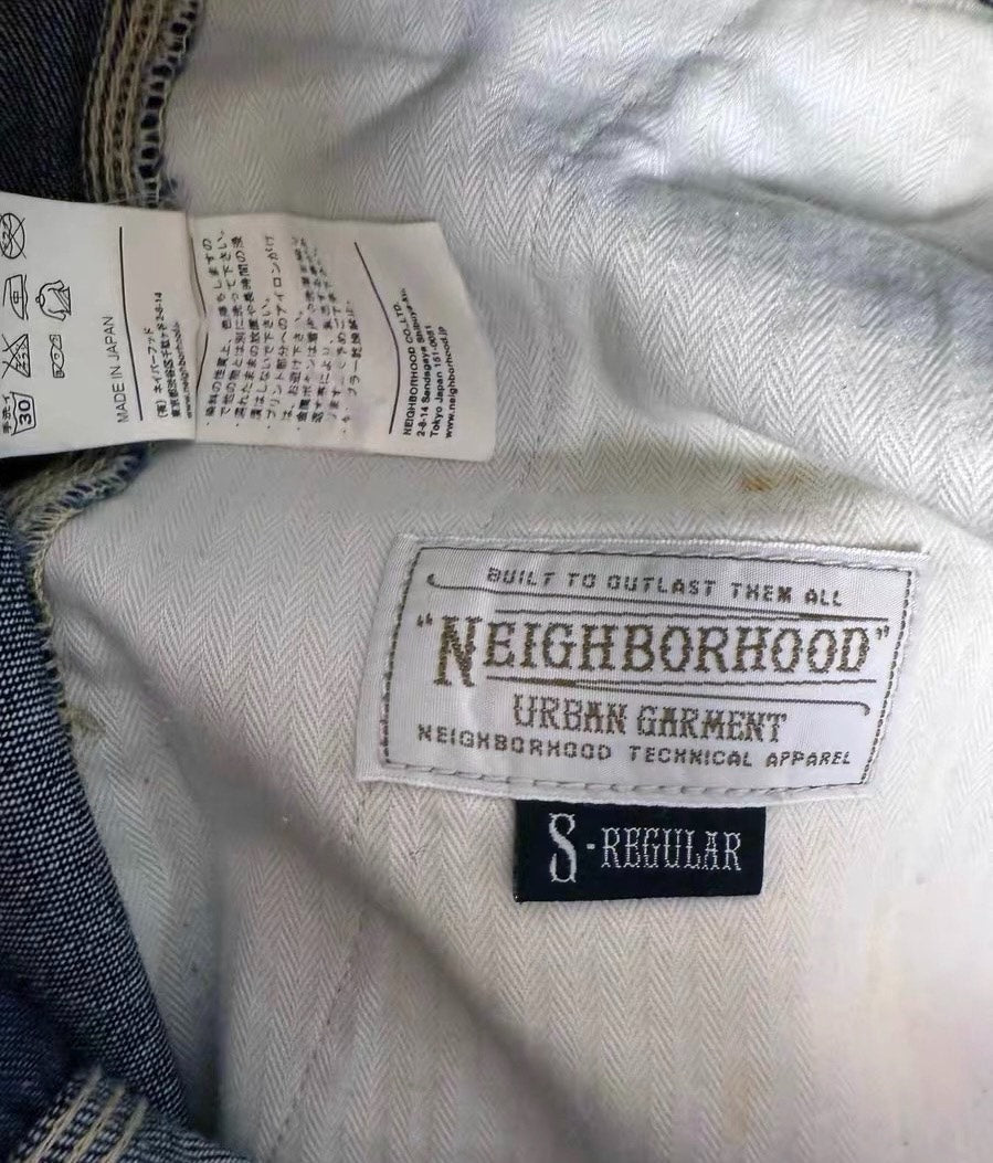 Neighborhood Raw Denim Patchwork Jeans