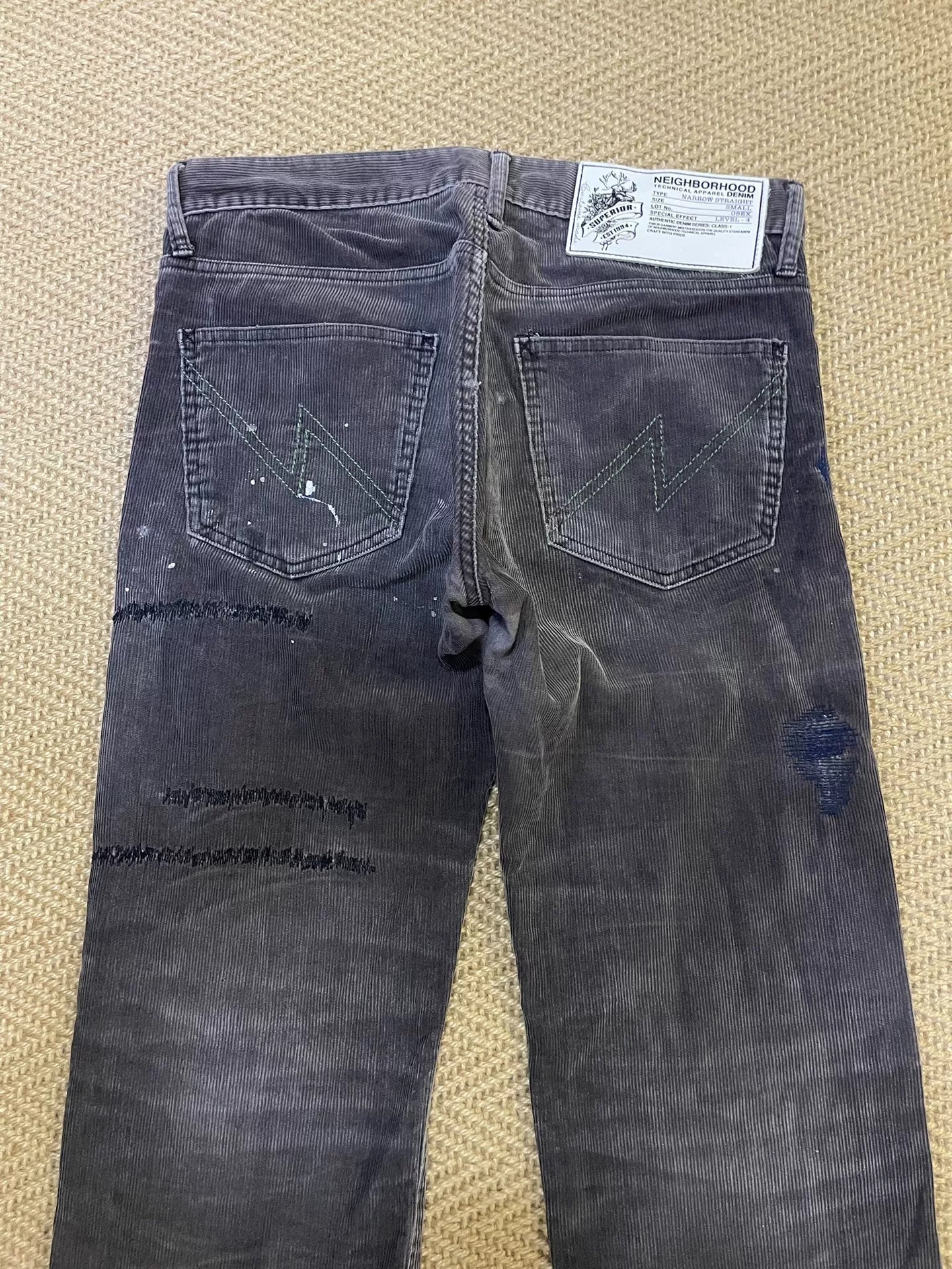 NEIGHBORHOOD Distressed Corduroy Casual Pants