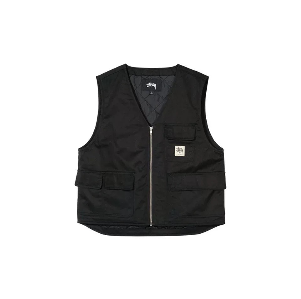 stussy insulated work vest with pockets