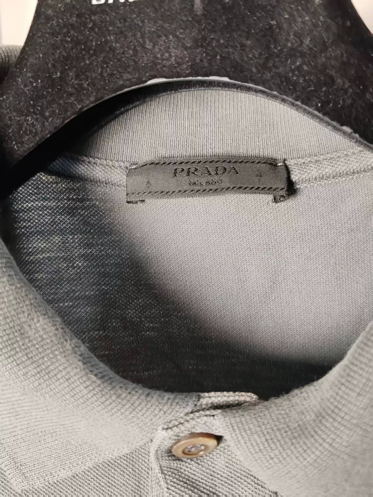 Authentic Prada Triangle Logo Short Sleeve Shirt