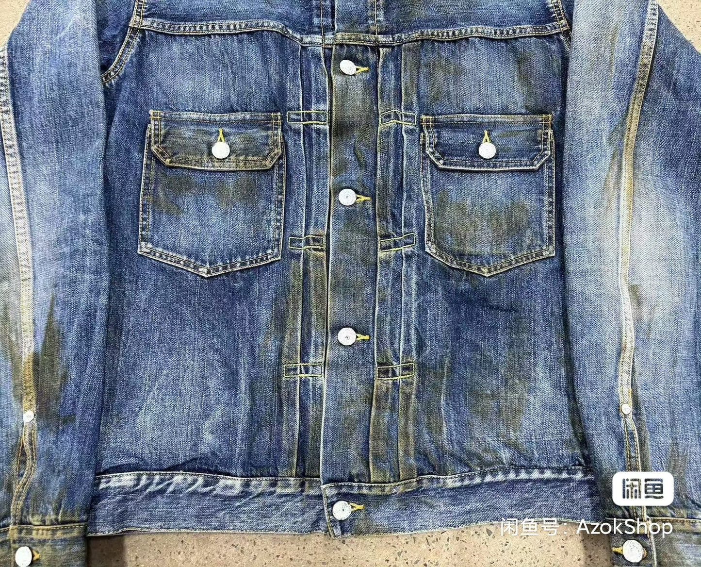 Visvim 101 JKT Damaged Denim Jacket