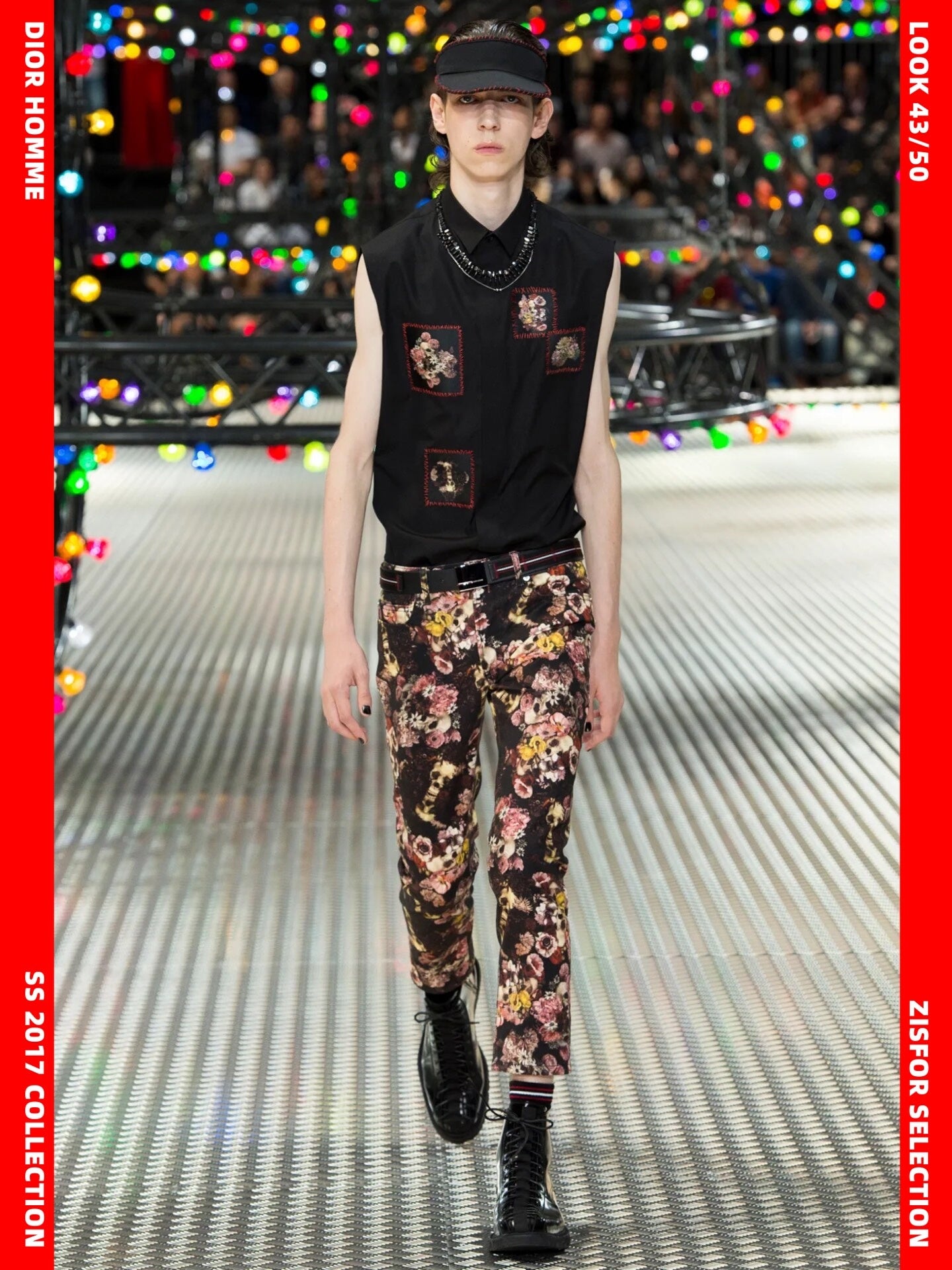 DIOR HOMME Skull Oversized Sleeveless Shirt