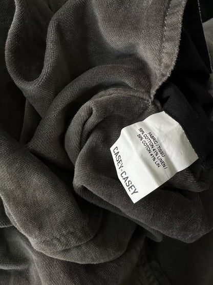 gray velvet pants by casey casey