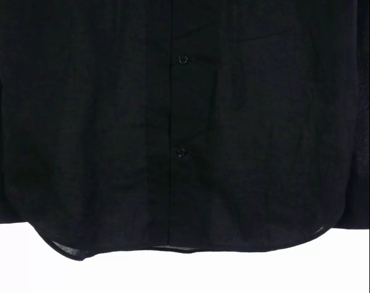 Black Long Sleeve Button-Up Shirt