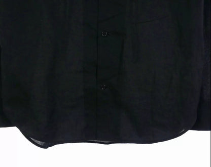 Black Long Sleeve Button-Up Shirt