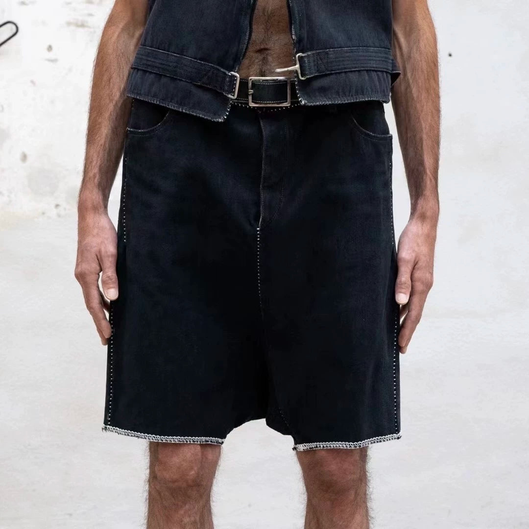 carol christian poell short denim shorts