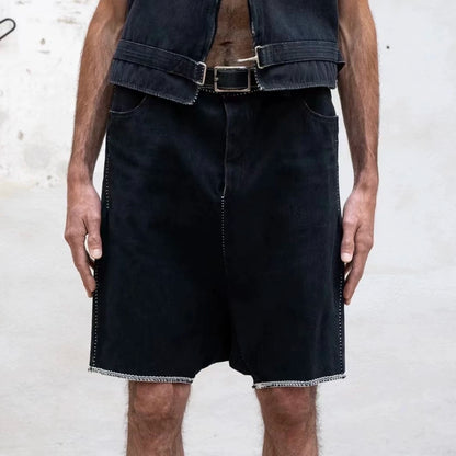 carol christian poell short denim shorts