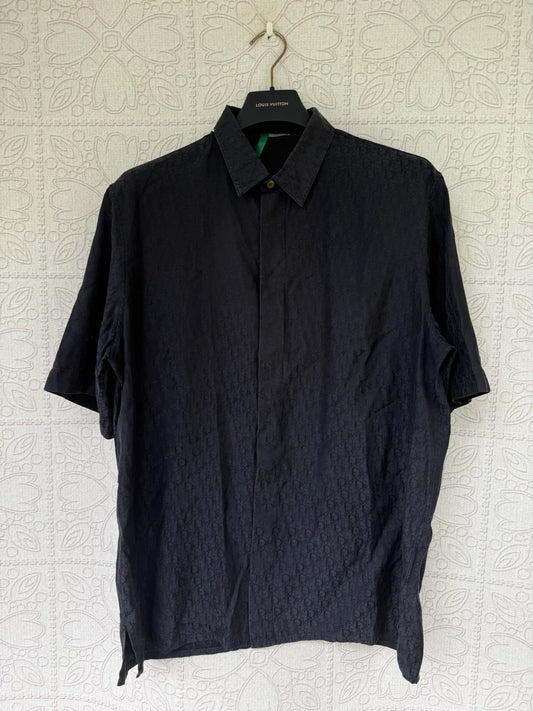 Dior Short Sleeve Dark Patterned Shirt