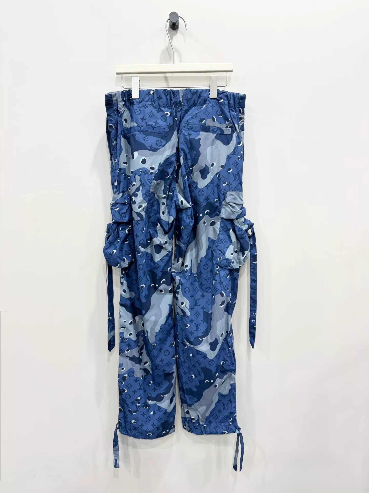 Louis Vuitton Blue Camo Nylon Casual Pants