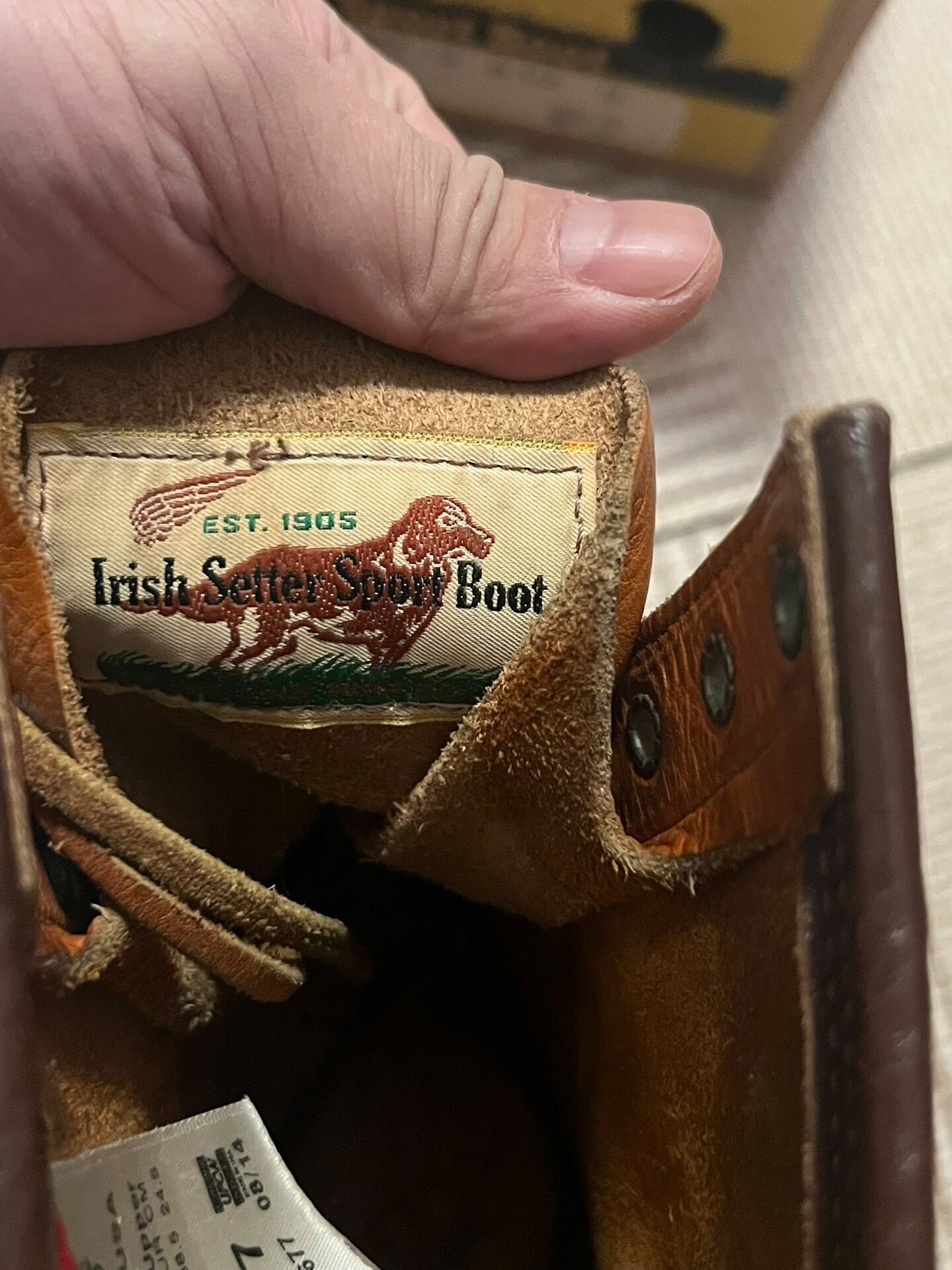 redwing 9877 yellow dog boots for sale