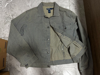 RRL Vintage Striped Distressed Railroad Jacket