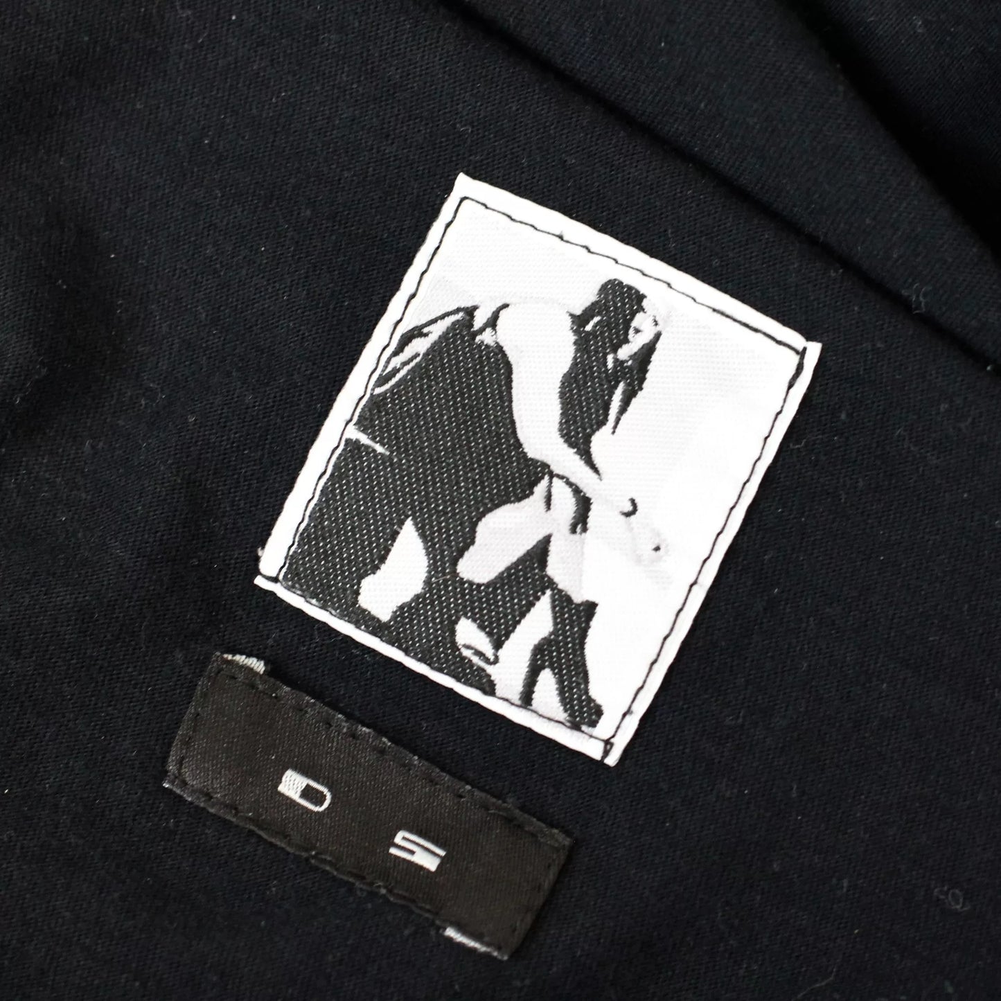 rick owens drkshdw black graphic short sleeve tee