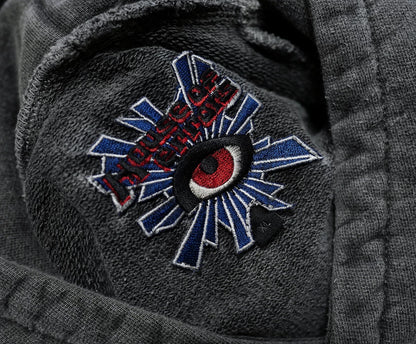 house of errors embroidered gray hoodie