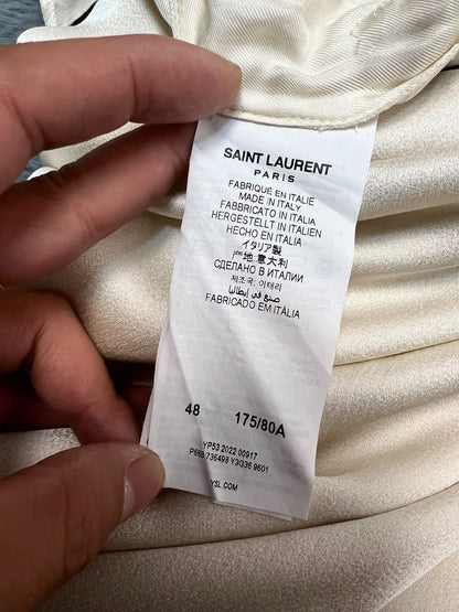 Saint Laurent Silk Wide-Leg Trousers